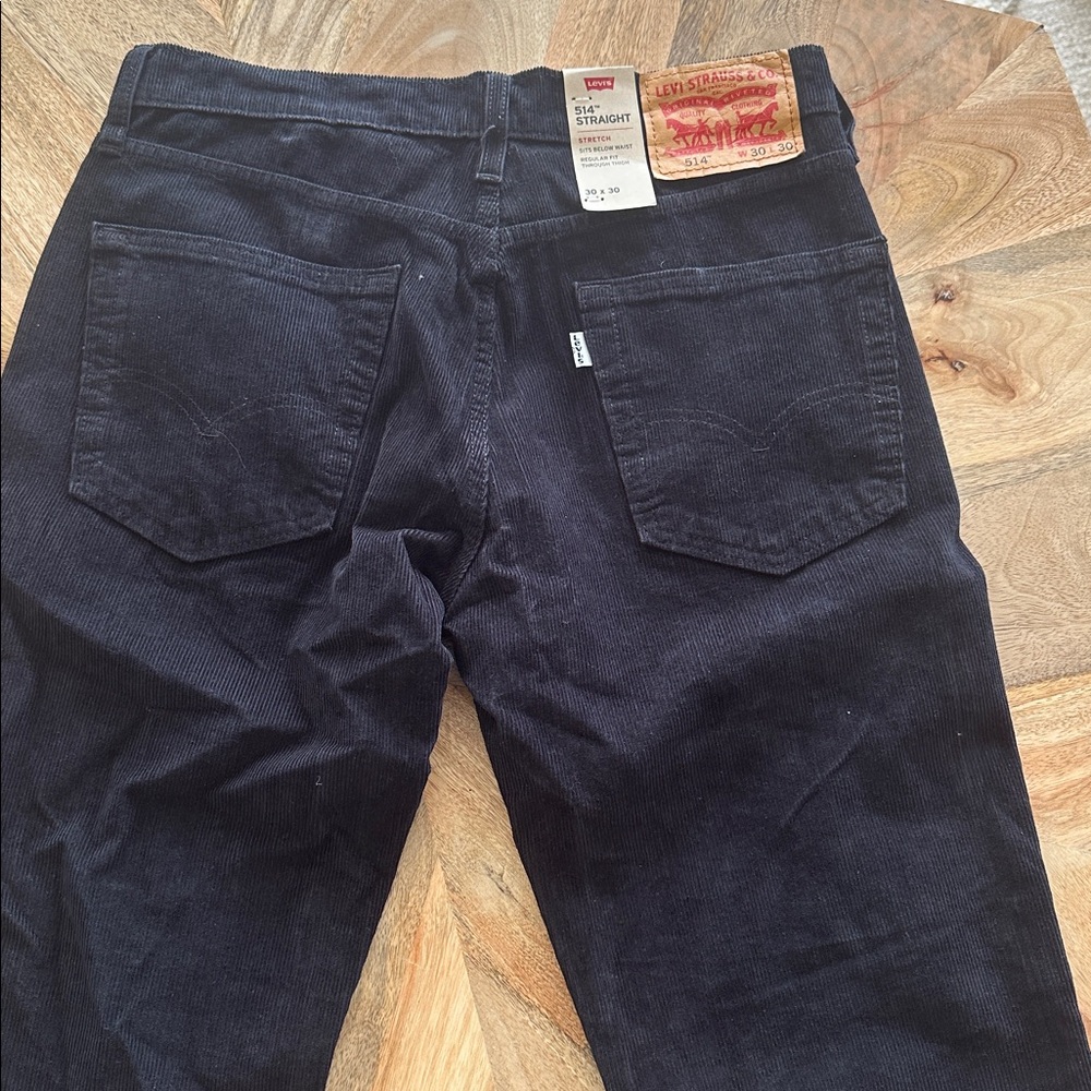 Levi's Black Corduroy Pants 10 NWT - Picture 3 of 3